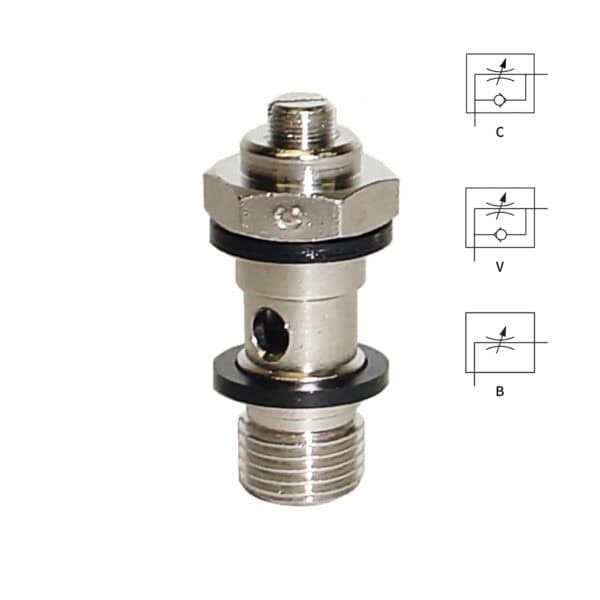 Resistors / one-way restrictors, banjo bolt and fitting models MV15 series