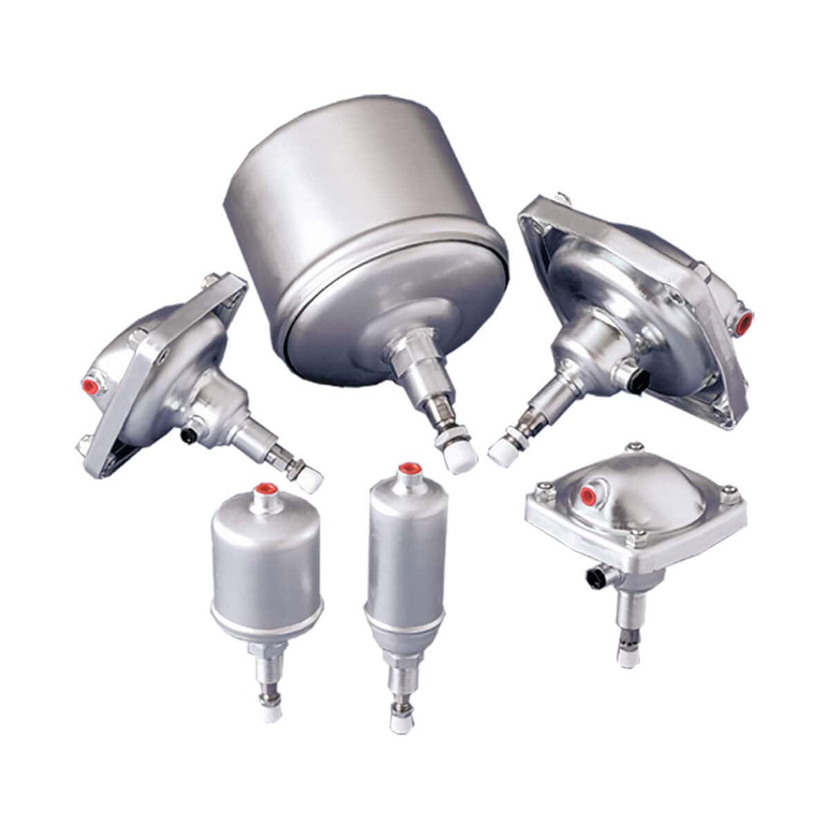 Piston and diaphragm type trust cylinders KE, KD, ME and MD series